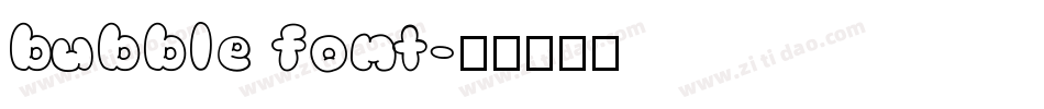 bubble font字体转换
